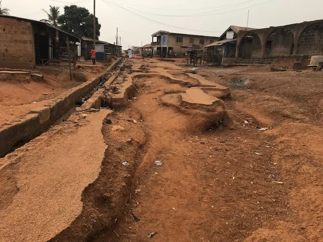 The state of Ero Omo Kilanko road following poor construction. Photo Credit Abubakar Abdulrasheed