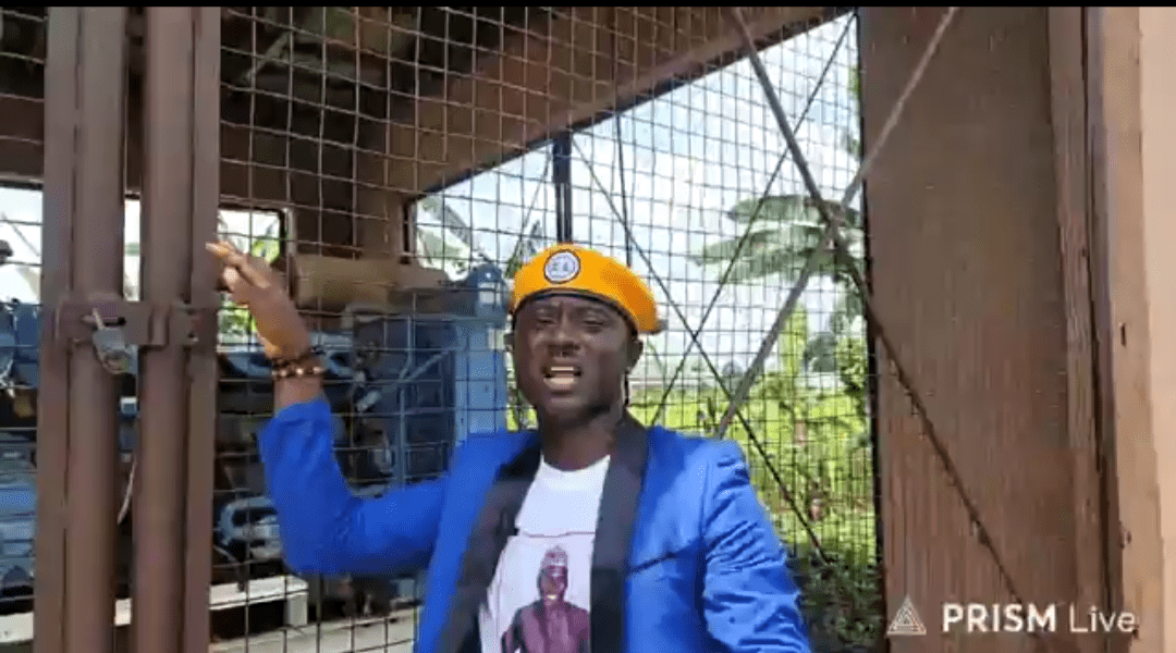 Comrade Saidu Musa at Lafiagi Waterworks 